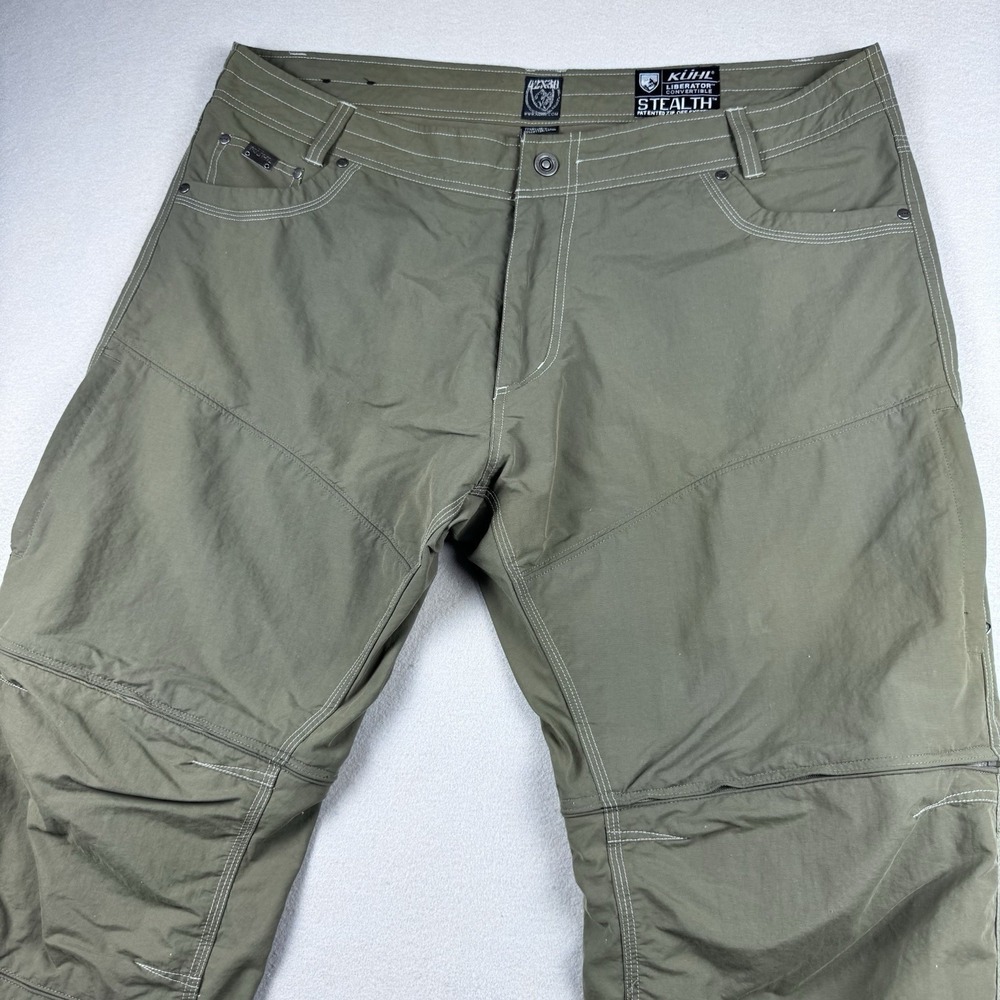 Kuhl Liberator Convertible Pant 42x30 Green Stealth Hiking Gorpcore Outdoors